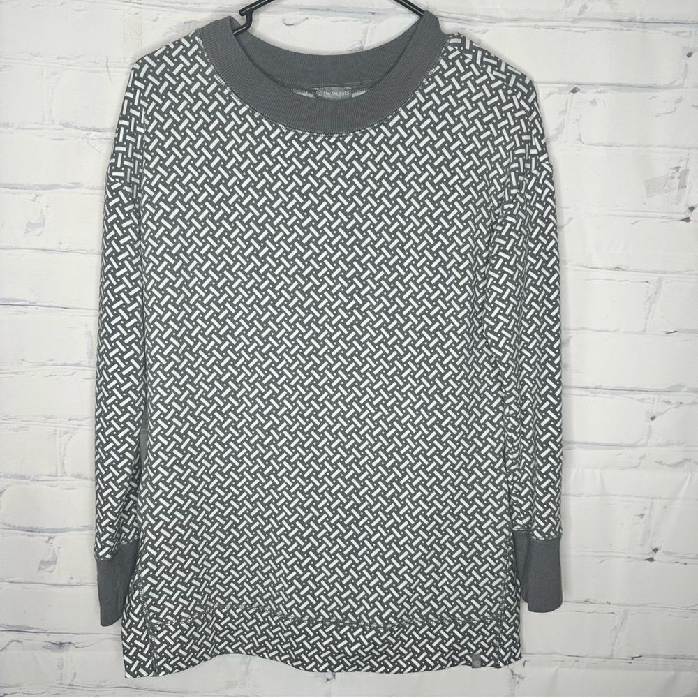 Talbots size small petite gray top‎